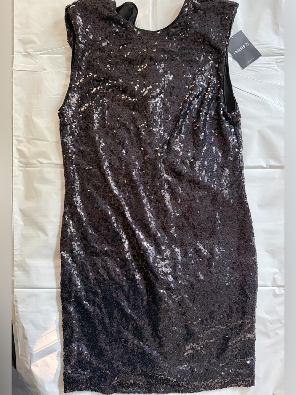 Forever 21 Black Sequin Sheath Dress